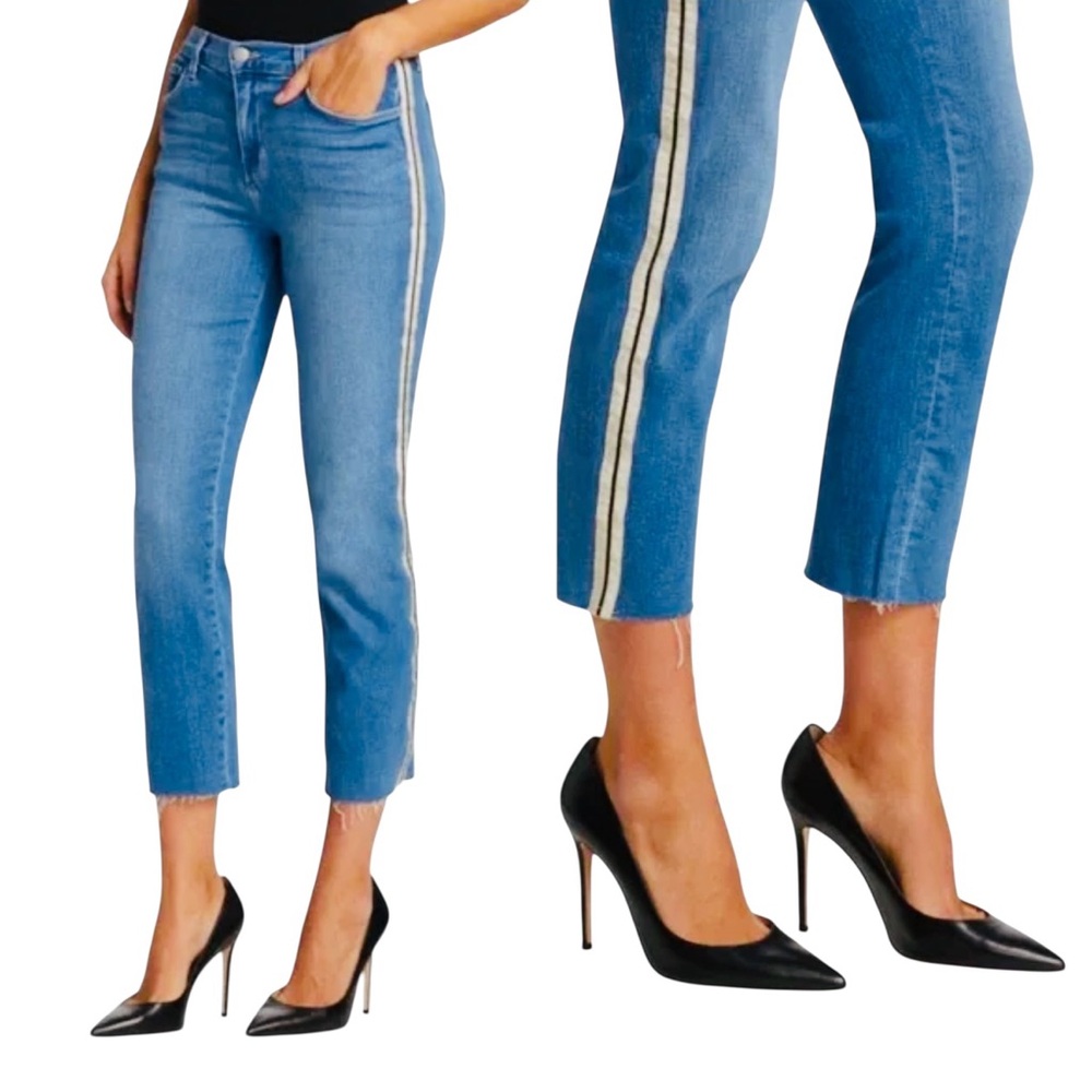 LÁGENCE NEW SADA HIGH RISE IN DOVER BLUE DENIM.